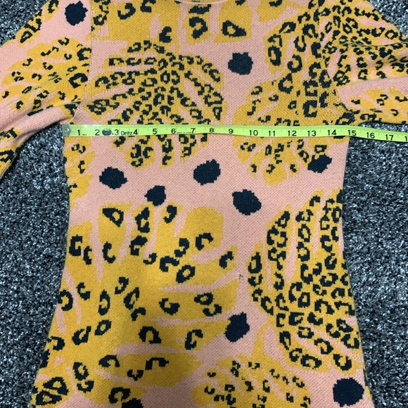 Farm Rio Anthro Leopard Palm Dress XS - Picture 9 of 14